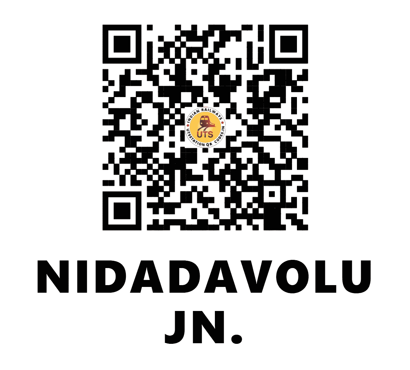 UTS QR Code for NIDADAVOLU JN. - NDD - SC (ANDHRA PRADESH)